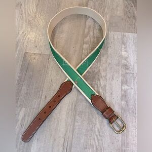 Vintage Golf Belt With Brass Buckle Size 34